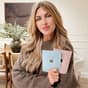 Abbey Clancy holding Hydro Bomb and Glow Up