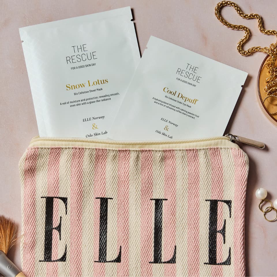 Elle Beauty Case with Cool Depuff and Snow Lotus